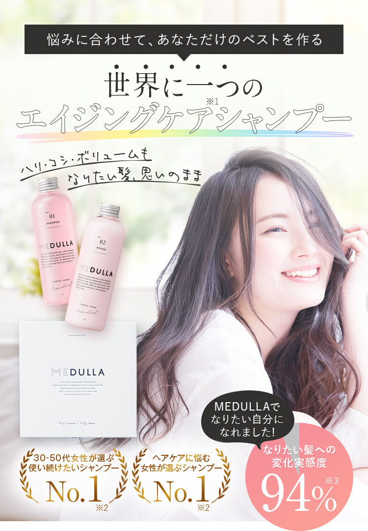 Medulla オーダーメイド感覚のパーソナライズシャンプー